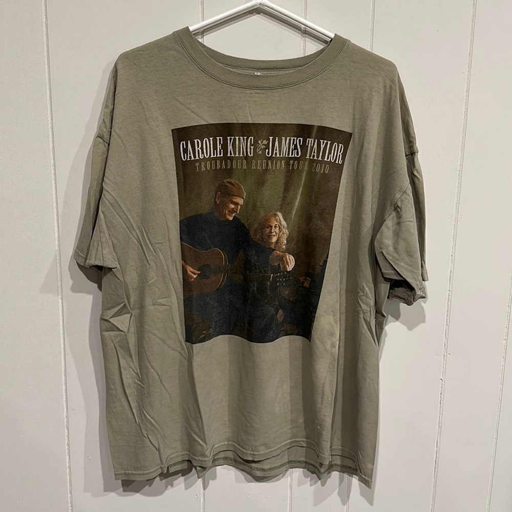Carol King & James Taylor Troubadour Reunion 2010 T-Shirt